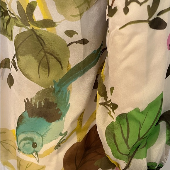 Leifsdottir Anthropologie Silk Floral Blouse.  Size 8.  EUC. - Picture 6 of 9